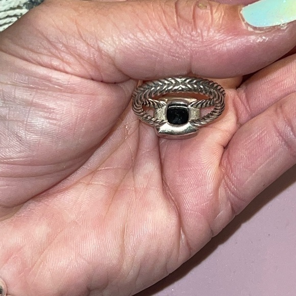 David Yurman Petite Albion® Ring w/Black Onyx& Pavé Diamonds🔥CLEARANCE PRICE🔥 - Picture 9 of 13